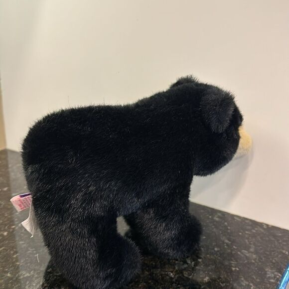 Dakin Black Bear Plush Collectable Soft Toy Animal 1990 Vintage Cute . Size 11” - Picture 6 of 9